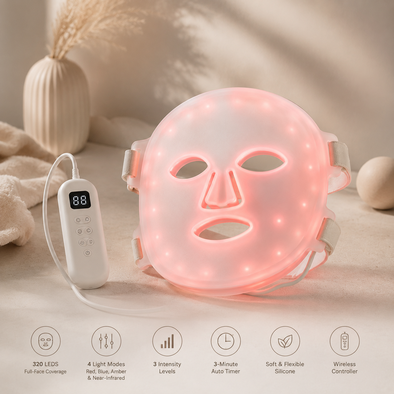CLEMEN Pro LED Face Mask